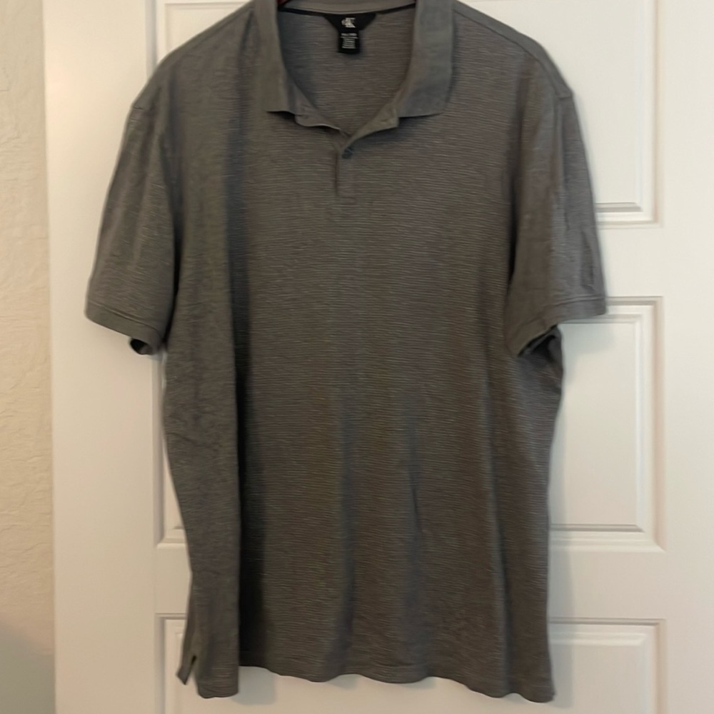 Men’s Calvin Klein Grey Polo 100% Cotton Size XL